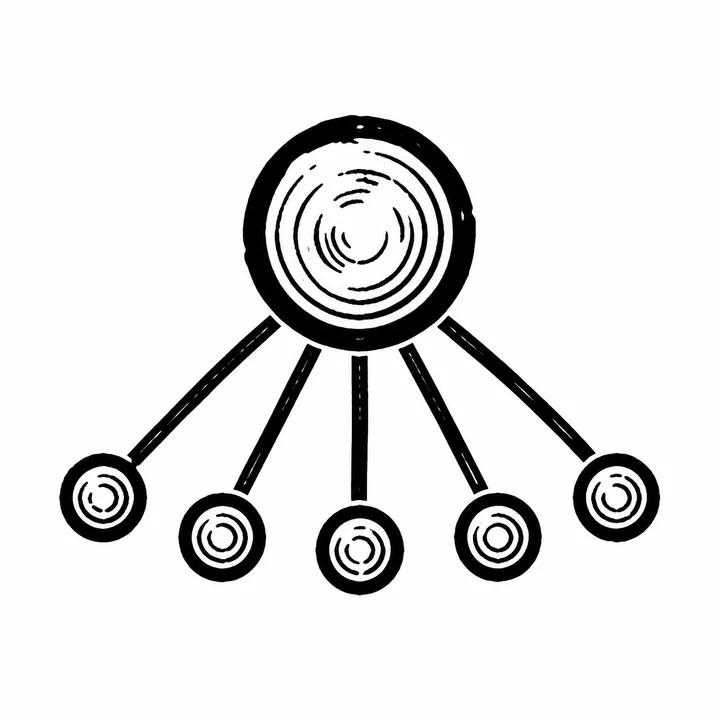 Abstract ink figure for Subagents